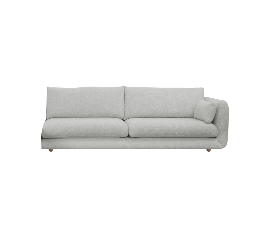 Cane-line Bloom 3-Seater Sofa Left Module with Teak Legs