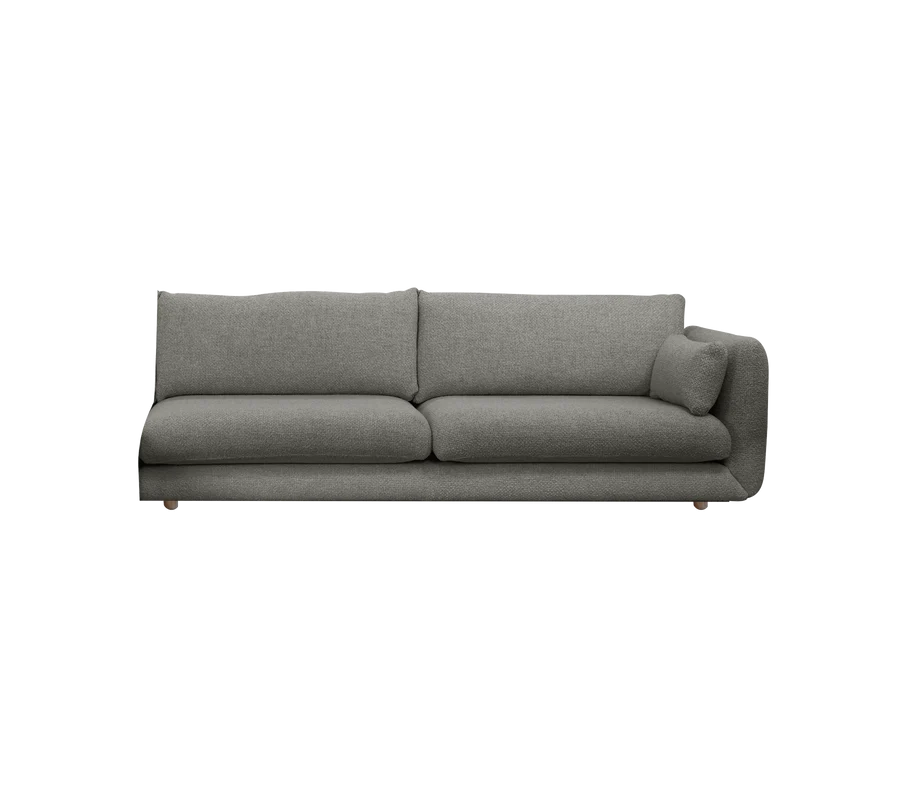 Cane-line Bloom 3-Seater Sofa Left Module with Teak Legs