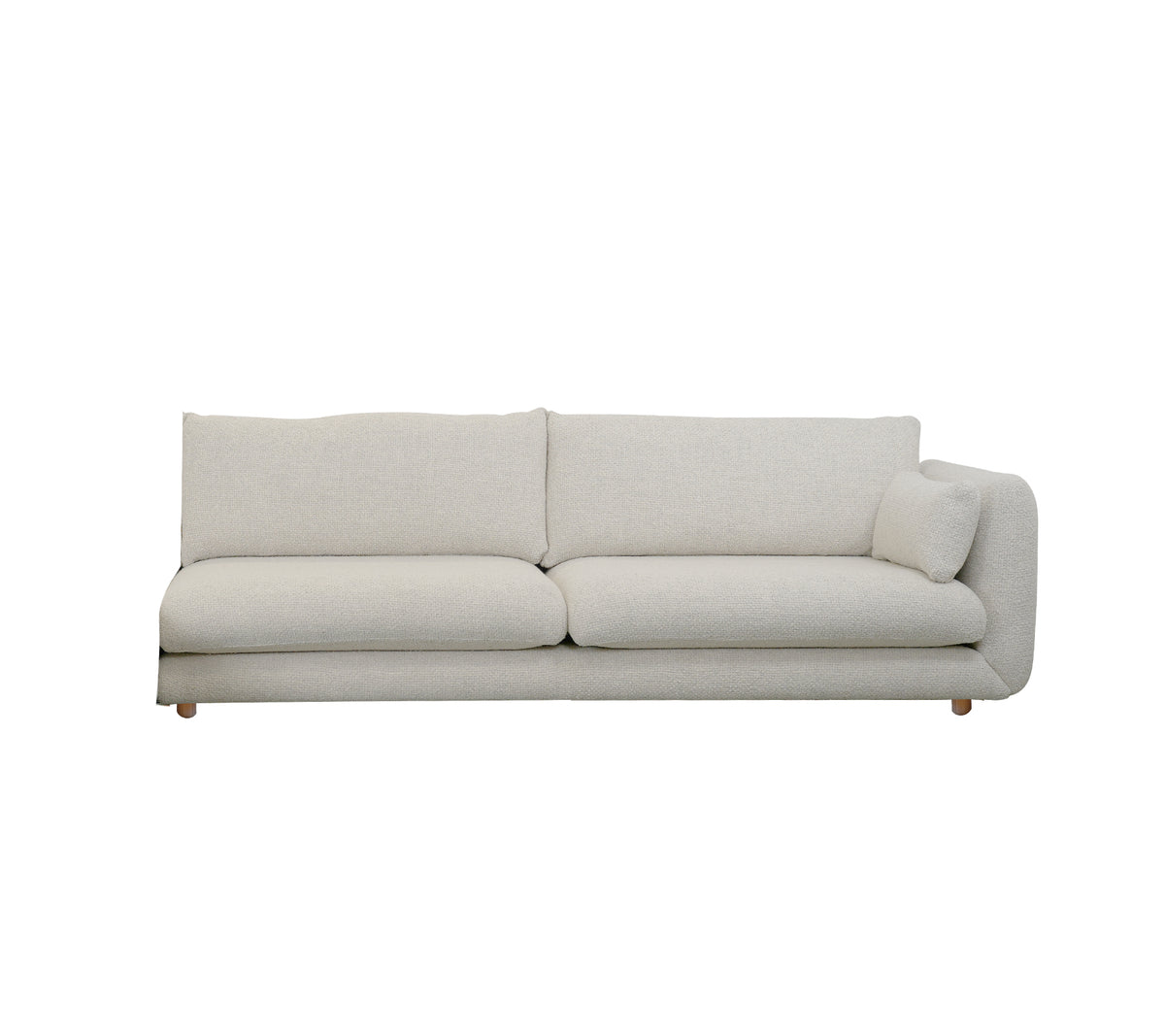 Cane-line Bloom 3-Seater Sofa Left Module with Teak Legs
