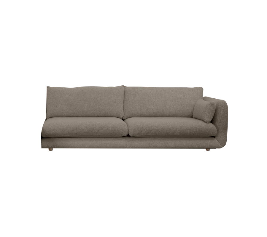 Cane-line Bloom 3-Seater Sofa Left Module with Teak Legs