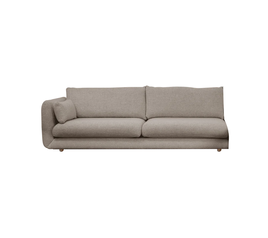 Cane-line Bloom 3-Seater Sofa Right Module with Teak Legs