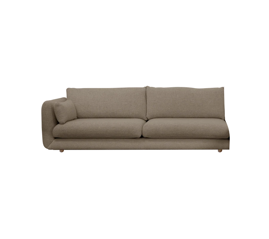 Cane-line Bloom 3-Seater Sofa Right Module with Teak Legs