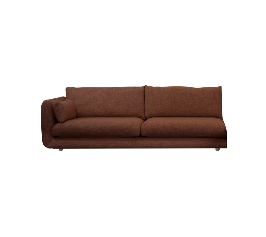 Cane-line Bloom 3-Seater Sofa Right Module with Teak Legs