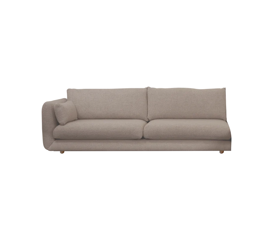 Cane-line Bloom 3-Seater Sofa Right Module with Teak Legs