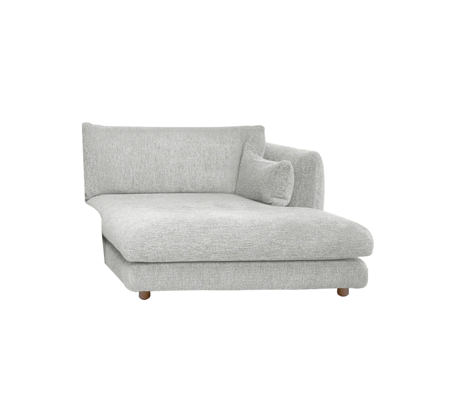 Cane-line Bloom Chaise Longue sofa module Left with Teak Legs