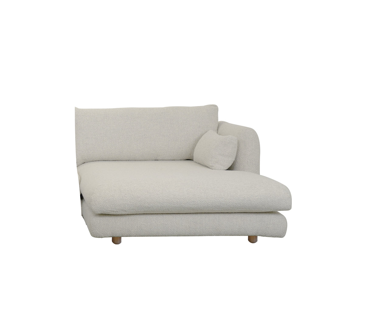 Cane-line Bloom Chaise Lounge Left Module with Teak Legs