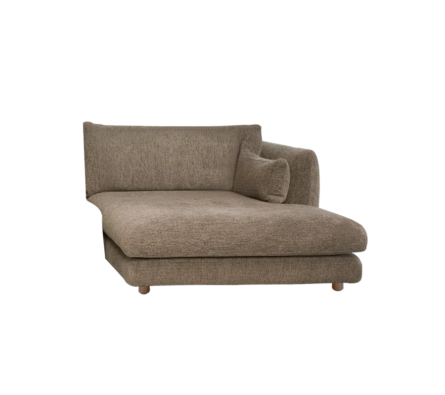 Cane-line Bloom Chaise Longue sofa module Left with Teak Legs