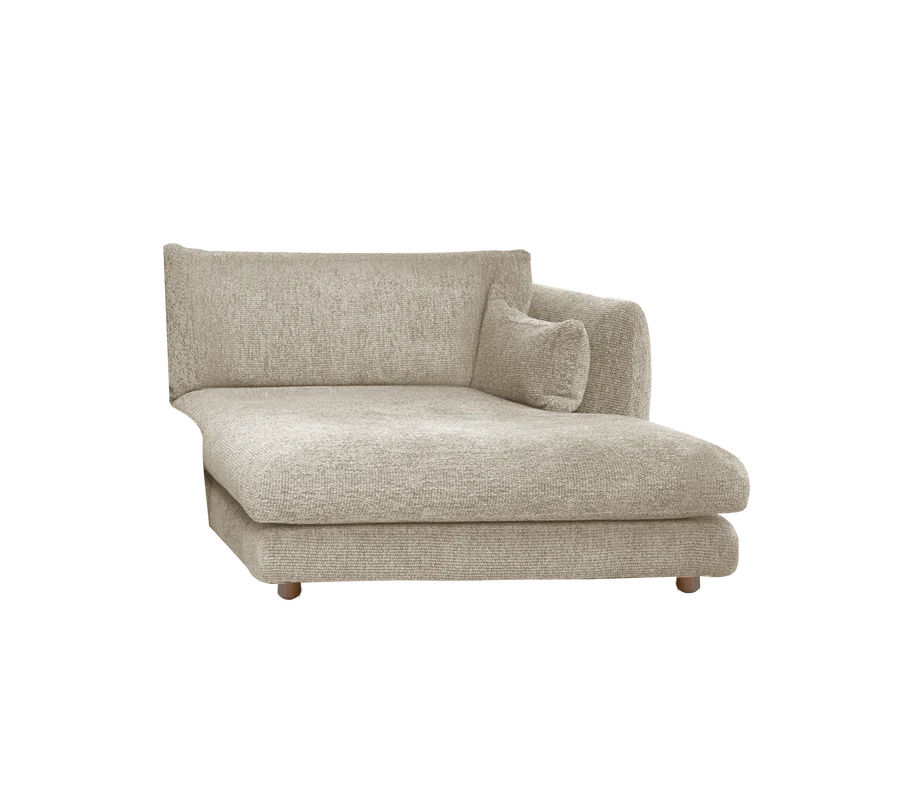 Cane-line Bloom Chaise Longue sofa module Left with Teak Legs