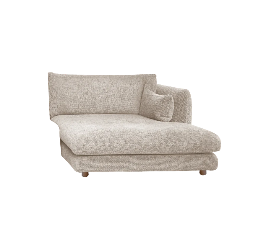 Cane-line Bloom Chaise Longue sofa module Left with Teak Legs