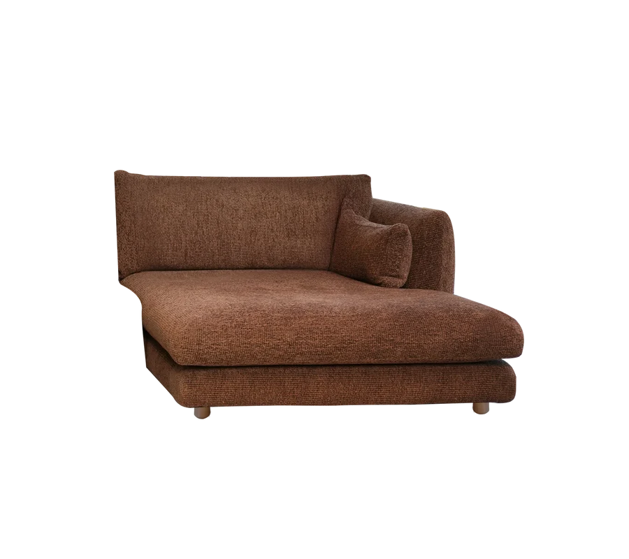 Cane-line Bloom Chaise Longue sofa module Left with Teak Legs