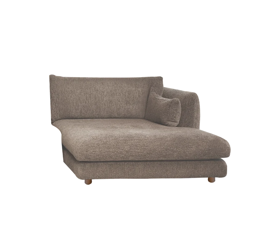 Cane-line Bloom Chaise Longue sofa module Left with Teak Legs