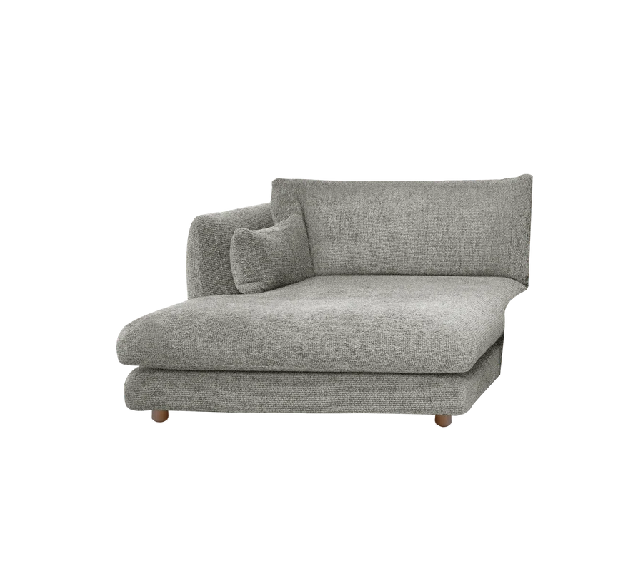 Cane-line Bloom Chaise Longue sofa module Right with Teak Legs