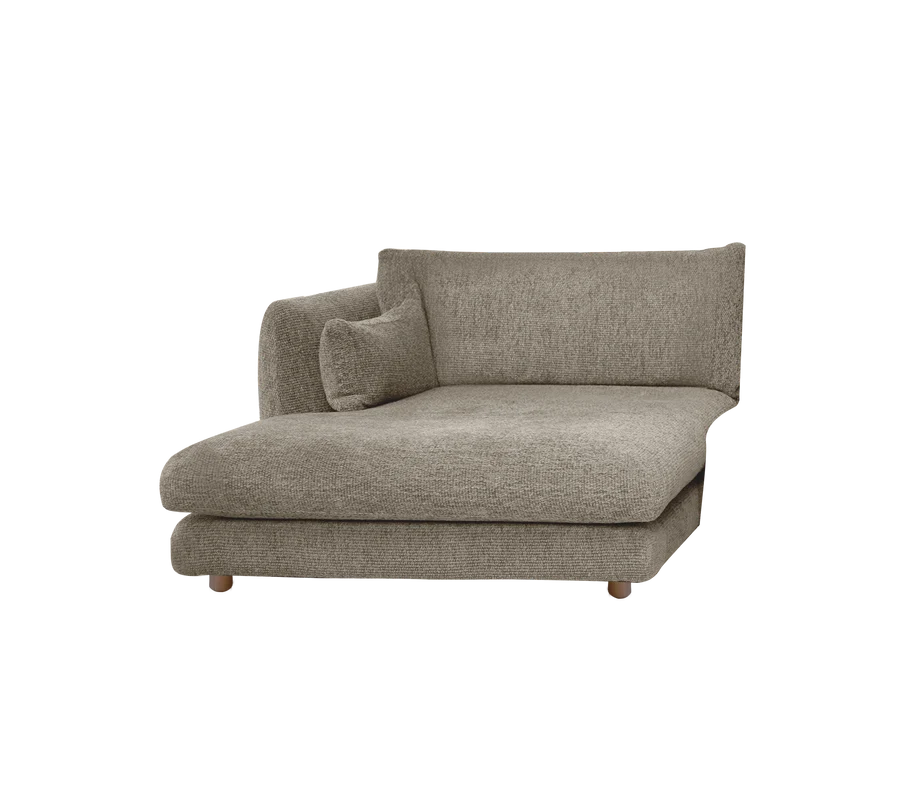 Cane-line Bloom Chaise Longue sofa module Right with Teak Legs