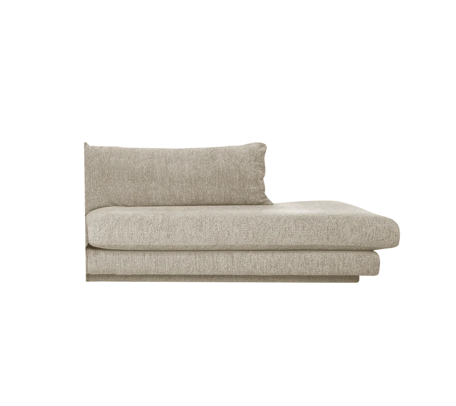 Cane-line Bloom Open-End sofa module left/right with plinth