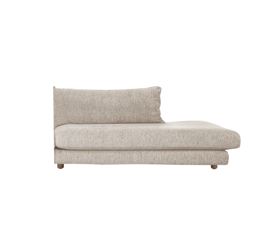 Cane-line Bloom Open-End sofa Module Left with Teak Legs