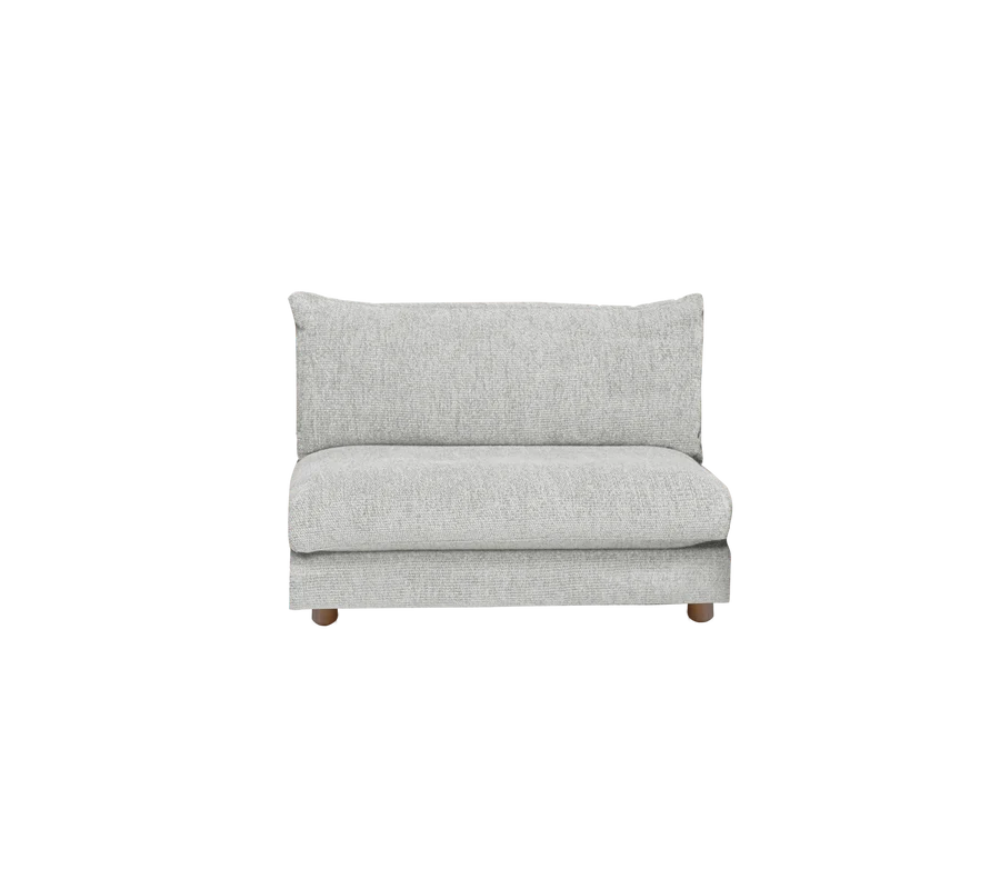 Cane-line Bloom single sofa module with teak legs