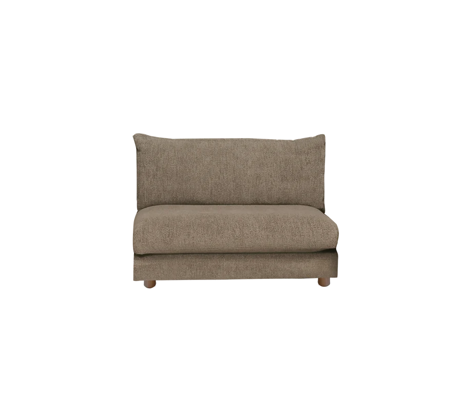 Cane-line Bloom single sofa module with teak legs
