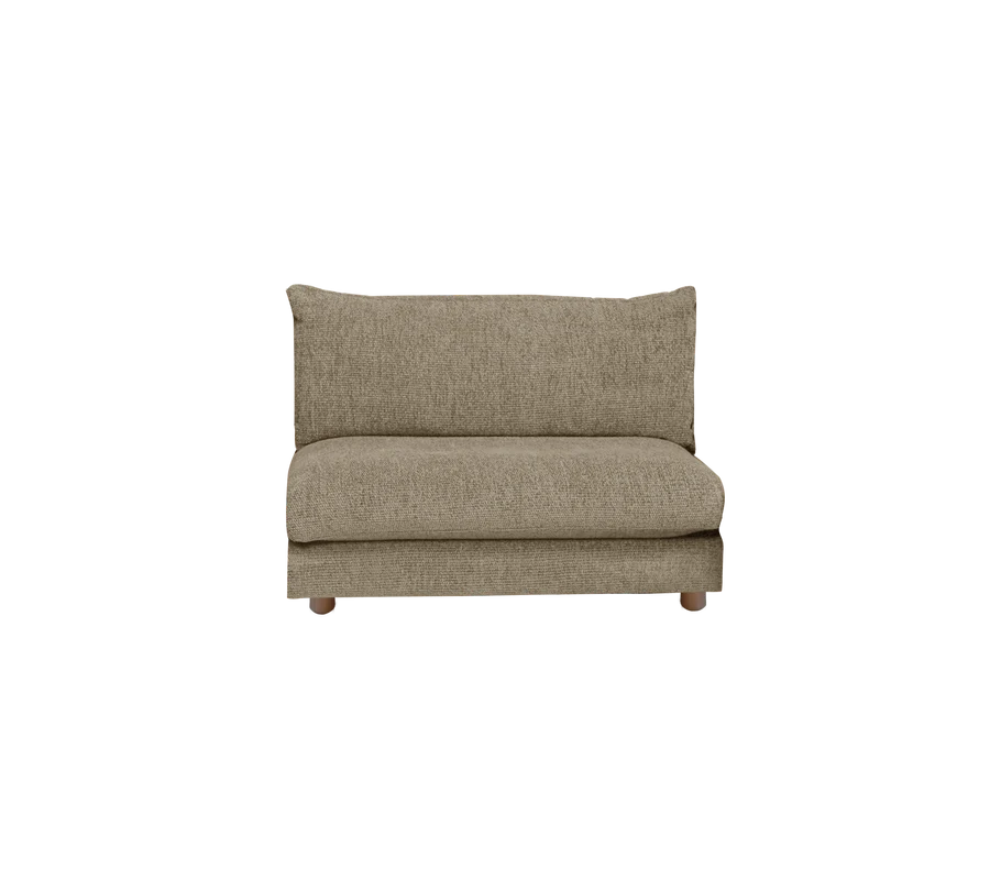 Cane-line Bloom single sofa module with teak legs