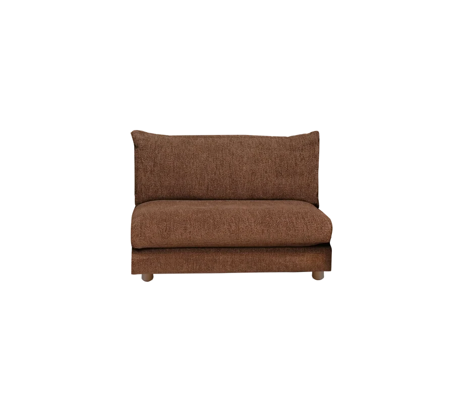 Cane-line Bloom single sofa module with teak legs