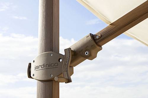 Jardinico Antego 300x300cm Free Pole Parasol Inc. Moveable 125kg Ucant Base