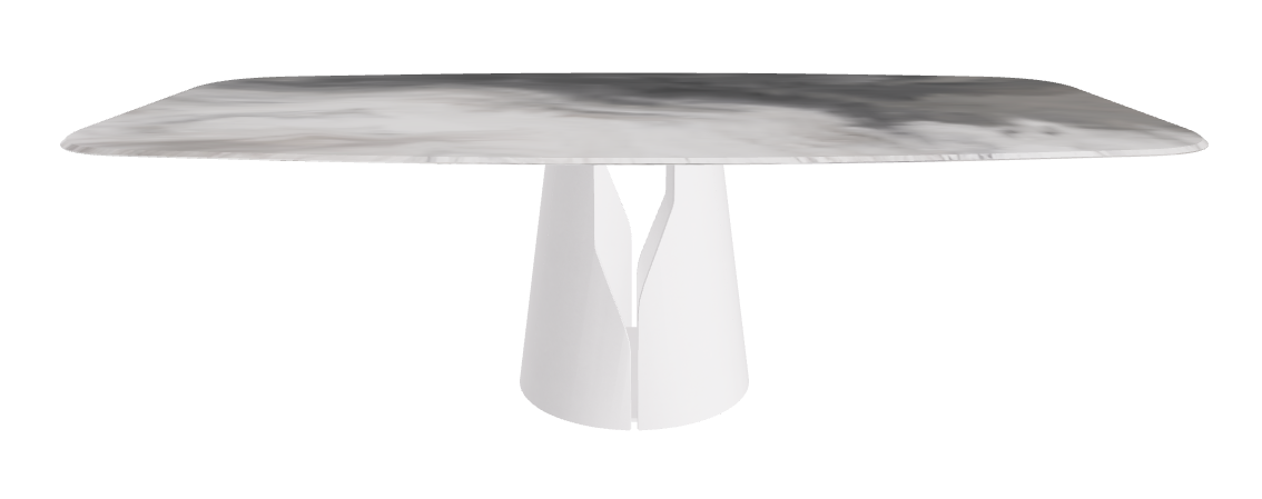 Cattelan Italia Giano Crystalart Rectangular & Barrel-Shaped Dining Table