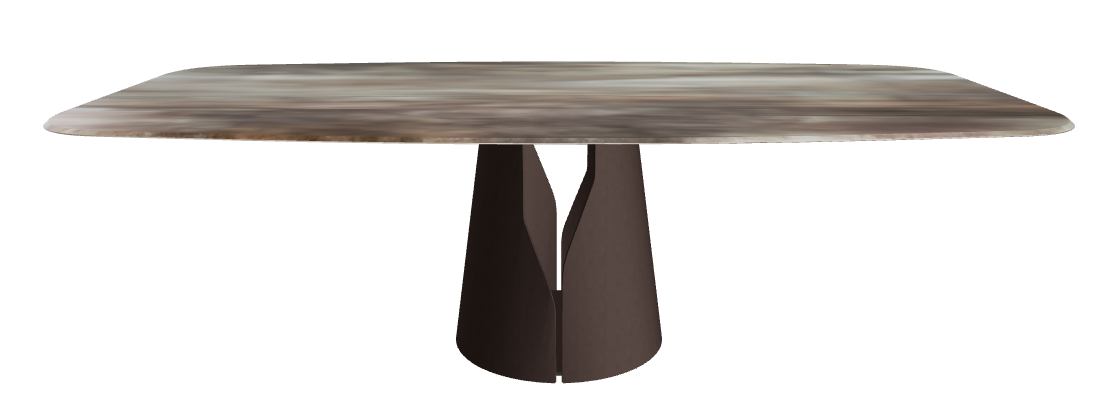 Cattelan Italia Giano Crystalart Rectangular & Barrel-Shaped Dining Table