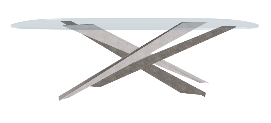 Cattelan Italia Lancer Glass Dining Table