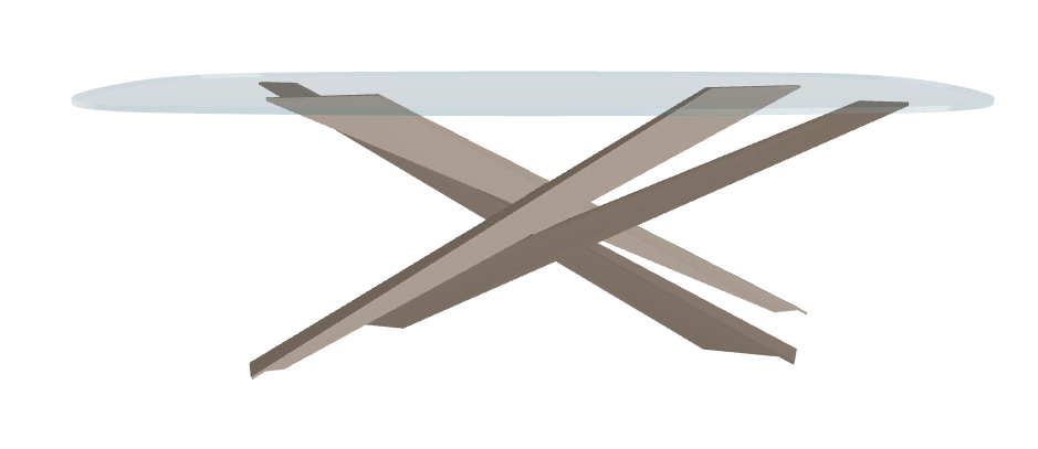 Cattelan Italia Lancer Glass Dining Table