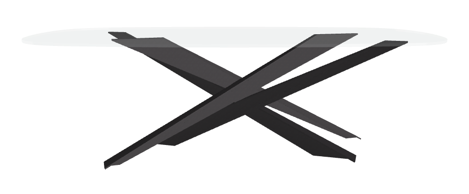 Cattelan Italia Lancer Glass Dining Table