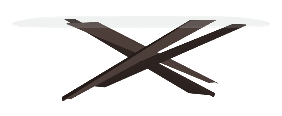 Cattelan Italia Lancer Glass Dining Table