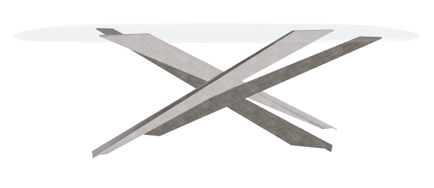 Cattelan Italia Lancer Glass Dining Table