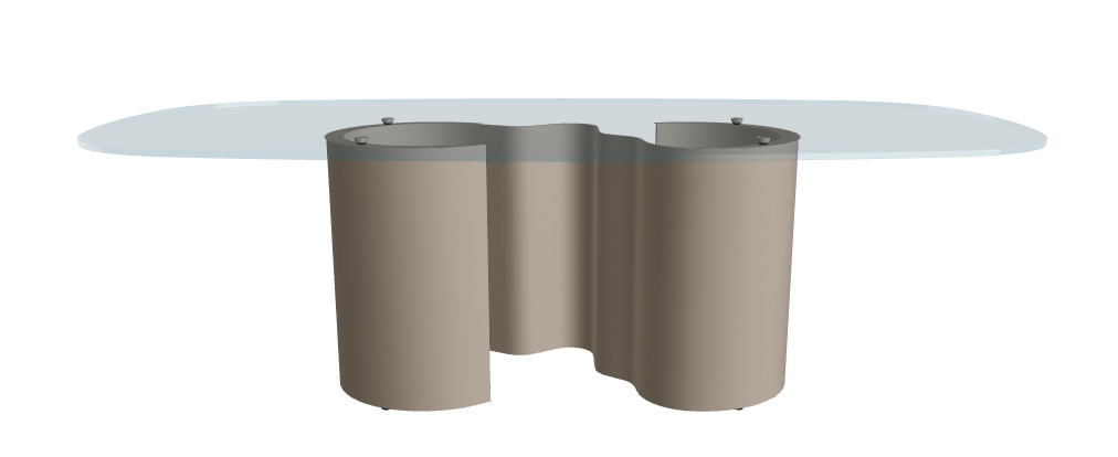 Cattelan Italia Papel Glass Dining Table