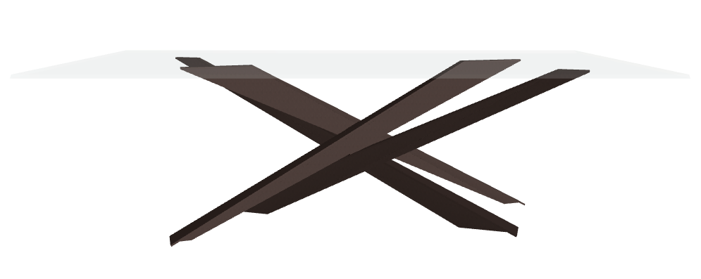 Cattelan Italia Lancer Glass Dining Table