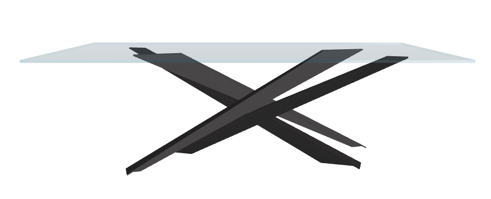 Cattelan Italia Lancer Glass Dining Table