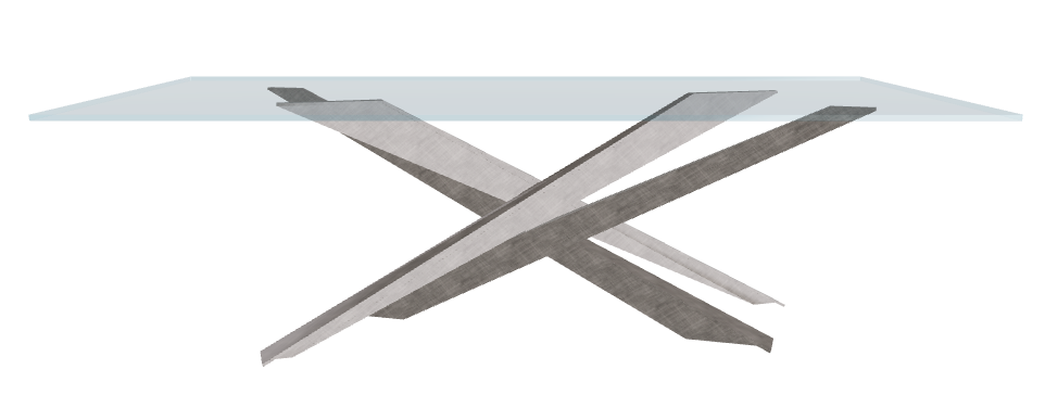 Cattelan Italia Lancer Glass Dining Table