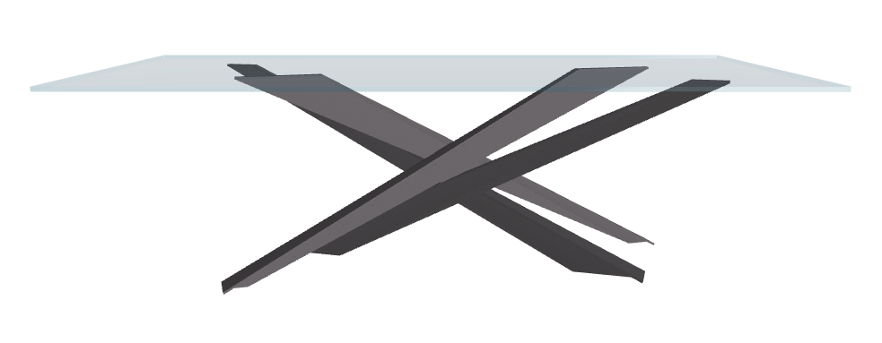 Cattelan Italia Lancer Glass Dining Table