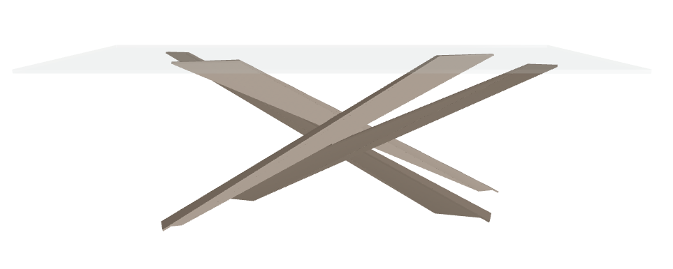 Cattelan Italia Lancer Glass Dining Table