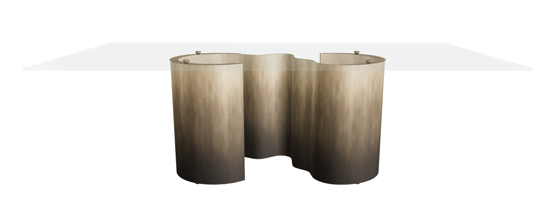 Cattelan Italia Papel Glass Dining Table