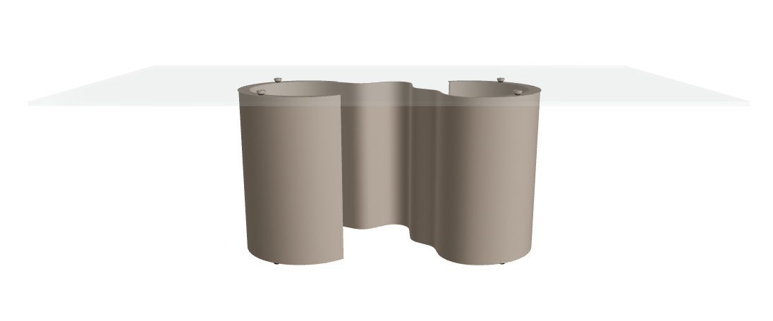 Cattelan Italia Papel Glass Dining Table