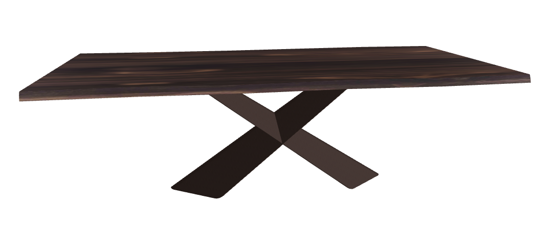 Cattelan Italia Tyron Wood Live Edged Dining Table