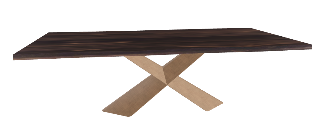Cattelan Italia Tyron Wood Live Edged Dining Table