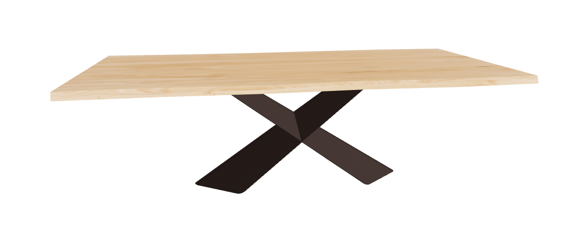 Cattelan Italia Tyron Wood Live Edged Dining Table