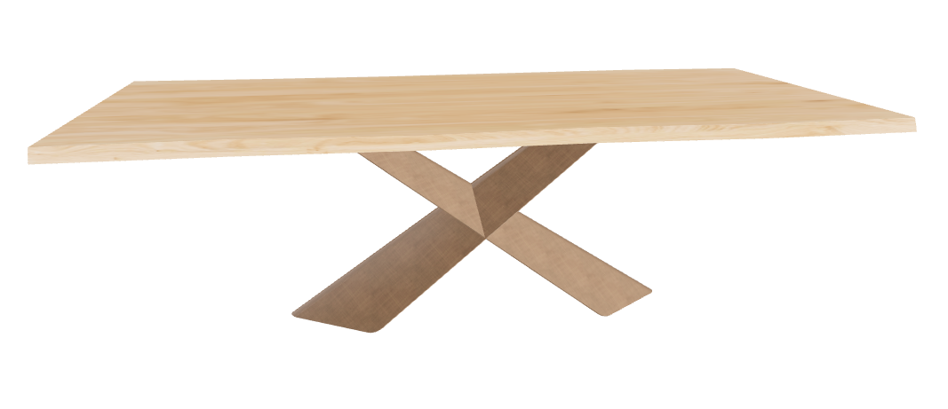 Cattelan Italia Tyron Wood Live Edged Dining Table