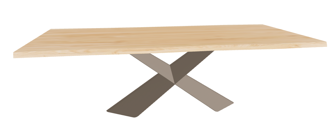 Cattelan Italia Tyron Wood Live Edged Dining Table