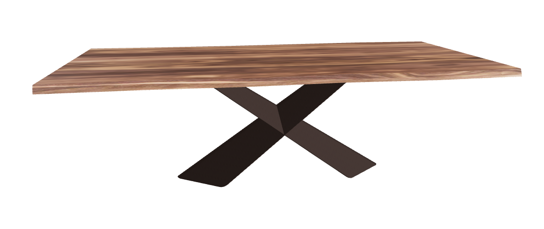 Cattelan Italia Tyron Wood Live Edged Dining Table