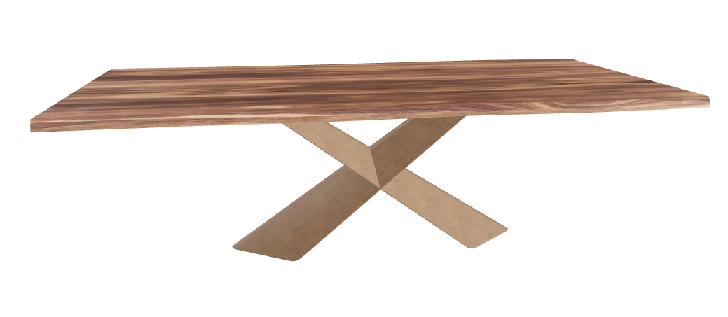 Cattelan Italia Tyron Wood Live Edged Dining Table