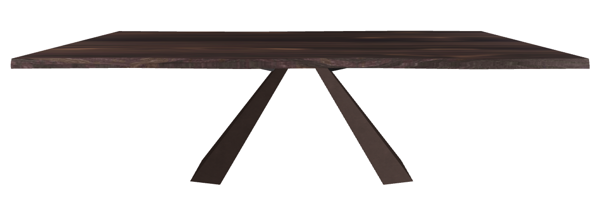 Cattelan Italia Eliot Wood Live Edged Dining Table