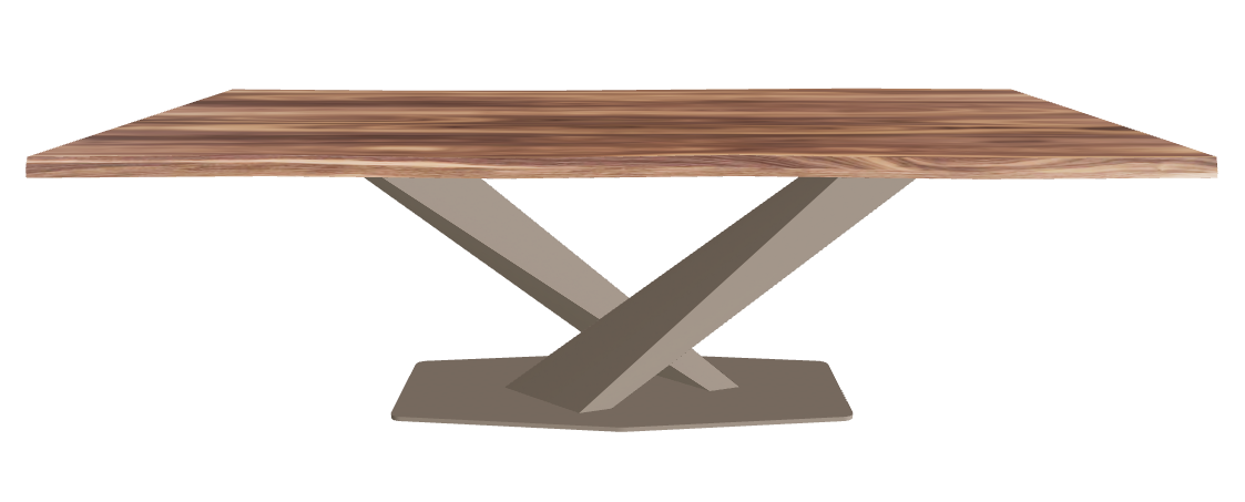 Cattelan Italia Stratos Wood Live Edged Dining Table