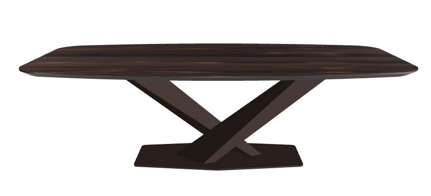 Cattelan Italia Stratos Wood Barrel-Shaped Dining Table