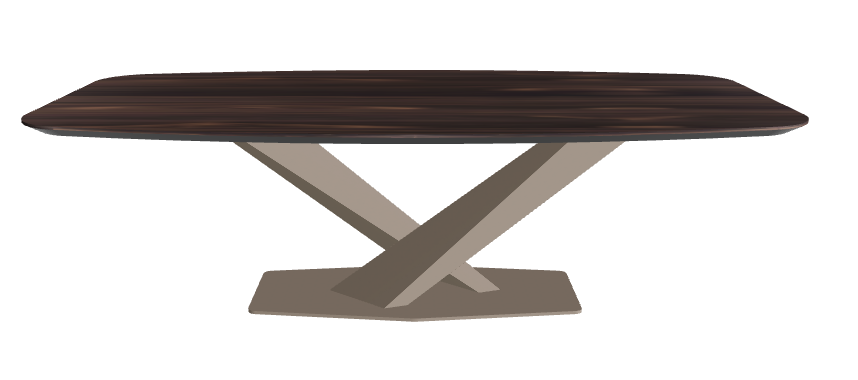 Cattelan Italia Stratos Wood Barrel-Shaped Dining Table